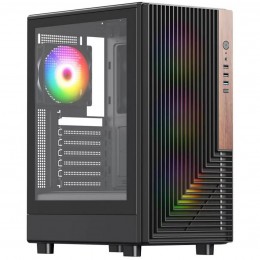 ACD Citadel 101 ATX Черный Компьютерный Корпус с USB 3.0, USB 2.0 и HD AUDIO, 12 см ARGB Вентилятор
