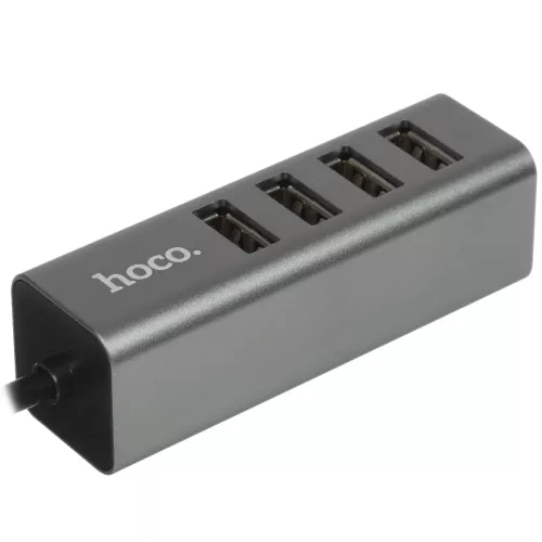 USB-концентратор Hoco HB1: Увеличьте количество USB-портов с 4xUSB для удобства подключения
