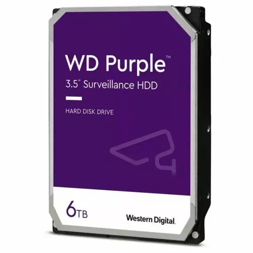 Купить HDD Western Digital Purple 6Tb для видеонаблюдения с IntelliPower и 256MB кэш-памятью